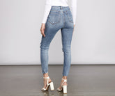 Verkürzte Röhrenjeans „Taylor“ mit hohem Bund